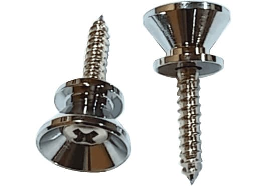 Yellow Parts ENGANCHE CORREA TIPO STRAT - CHROME (2 unidades) ADIEZ2397C