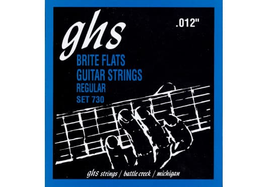 GHS Juego Guitarra Eléctrica Briteflats® Regular 12-54 CGH730