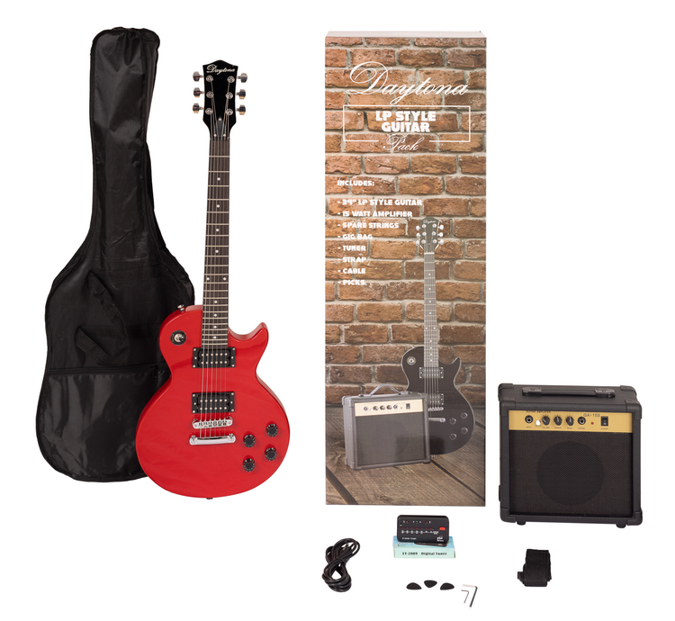 Daytona Les Paul Rojo Pack De Guitarra Eléctrica PGLPDRD