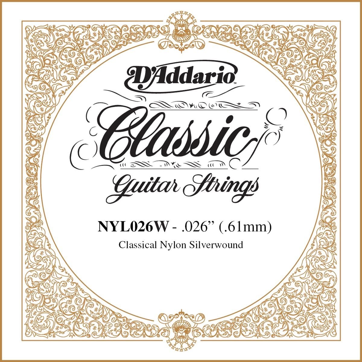 D´addario NYL026W Cuerda Suelta para Guitarra Española NYL026W