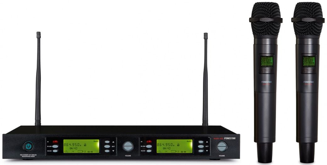 Fonestar MSH-895-512 Micrófono inalámbrico doble de mano UHF MSH-895-512