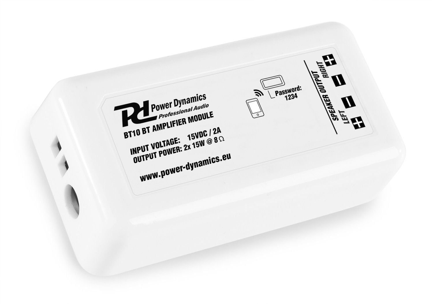 Power Dynamics BT10 Bluetooth Amplificador Compacto 2x 15W 952504 BT10