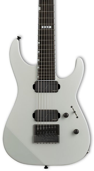 ESP EII M-II 7B ET Pearl White Guitarra Eléctrica E-II M-II 7B ET PEARL WHITE +C