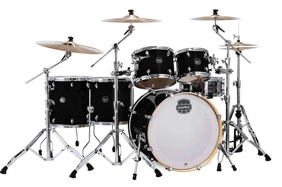 Mapex LTAR628SPB Armory Piano Black Batería Acústica LTAR628SPB