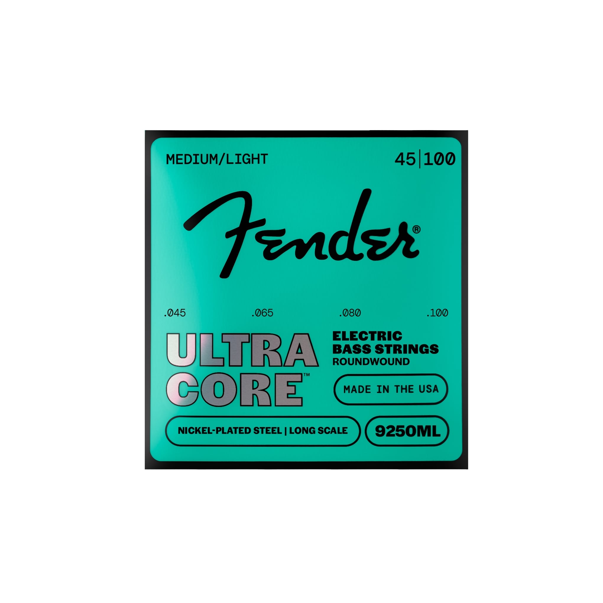 Fender 9250 Ultracore Bass Strings, Nickel Plated Steel, Ball End, 9250ML Ga 9250ML