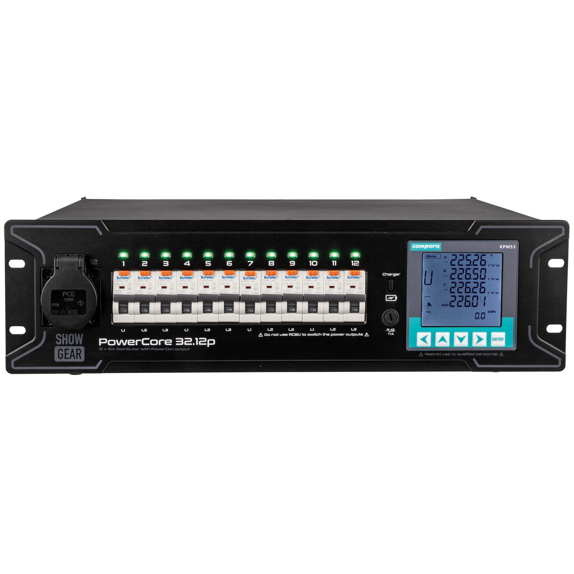 Showgear PowerCore 32.12p 1x Schuko + 12x PowerPro True E623014