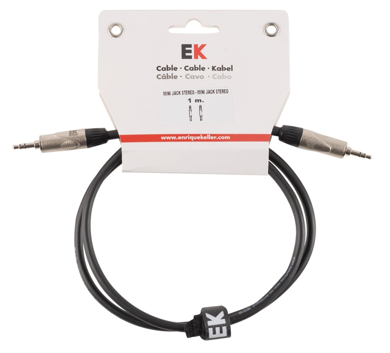 EK Audio Cable Mini Jack Stereo - Mini Jack Stereo Metálico 1 M PMJ0021