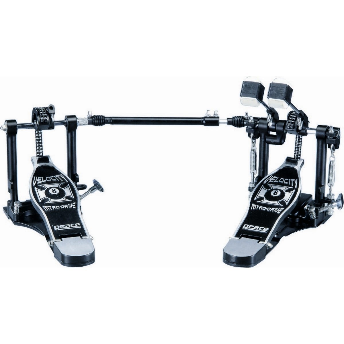 Peace P38950-DC Pedal doble para bombo de la serie VELOCITY P38950-DC