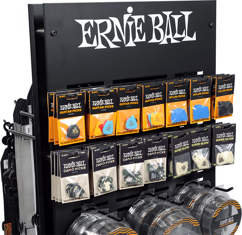 ERNIE BALL Ganchos Accesorios Expositor YERNDISPLAY02