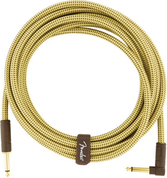Fender Deluxe Cable Tweed Natural Jack Mono a Jack Mono Acodado. 4.5 metros Jack Mono a Jack mono Acodado