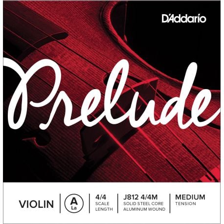 D´addario J812 Cuerda Prelude La (A) para violín 4/4, tensión media J812-4/4M Prelude Violín A