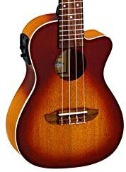 Ortega Rudawn-Ce Ukelele de Concierto Electrificado Sunburst RUDAWN-CE