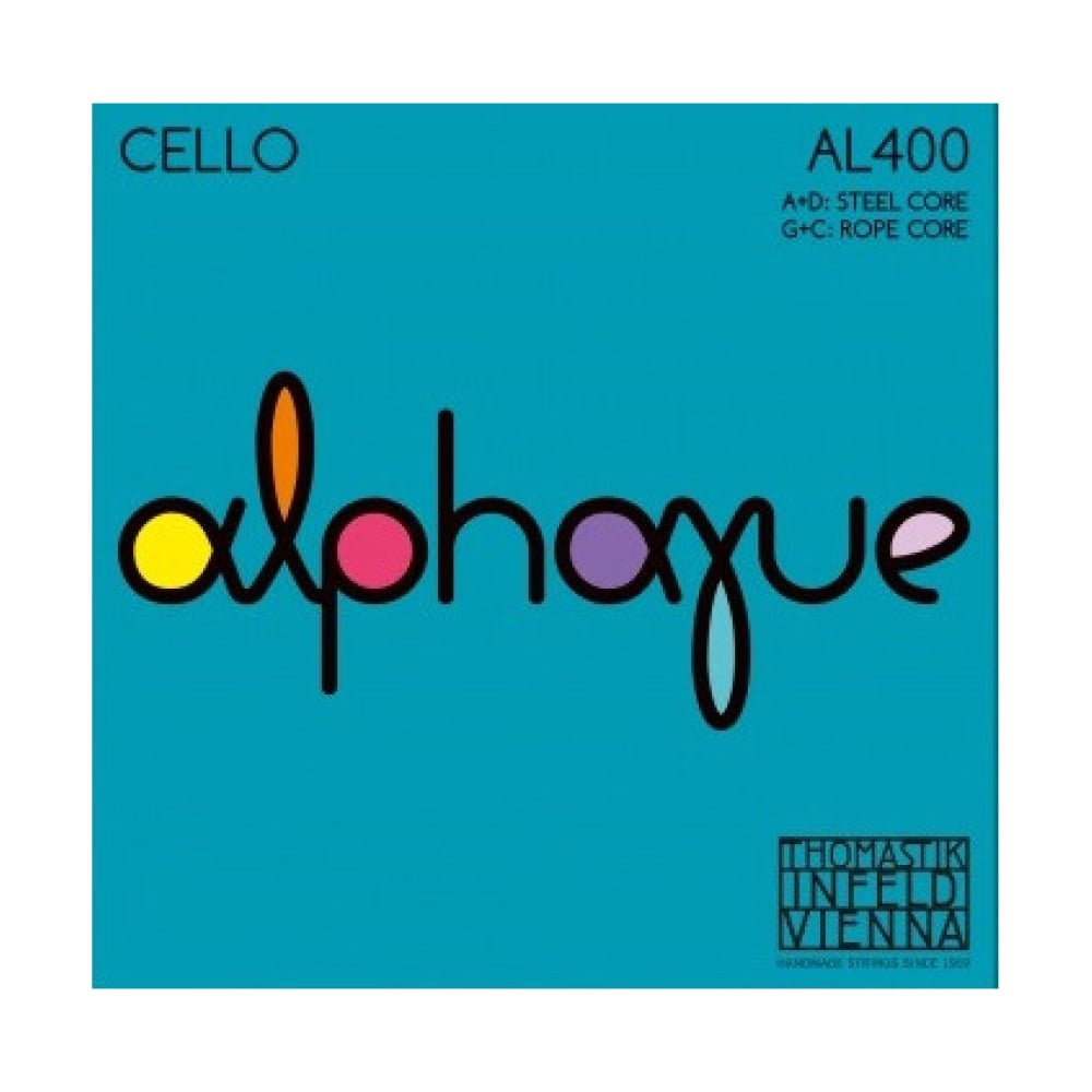Thomastik Cuerda cello Alphayue AL400 Juego 3/4 Medium Cuerda cello Alphayue AL400 Juego 3/4 Medium
