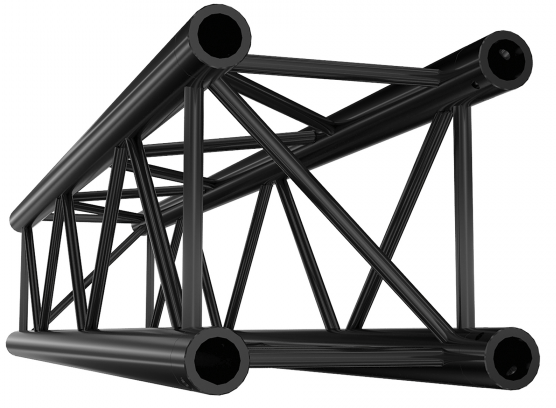 Showtec FQ30050HDB Straight 500mm Heavy Duty Black Pro-30 Square F Truss FQ30050HDB