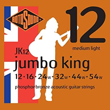 Rotosound Juego De Cuerdas Para Guitarra Acústica 12-54 JK12