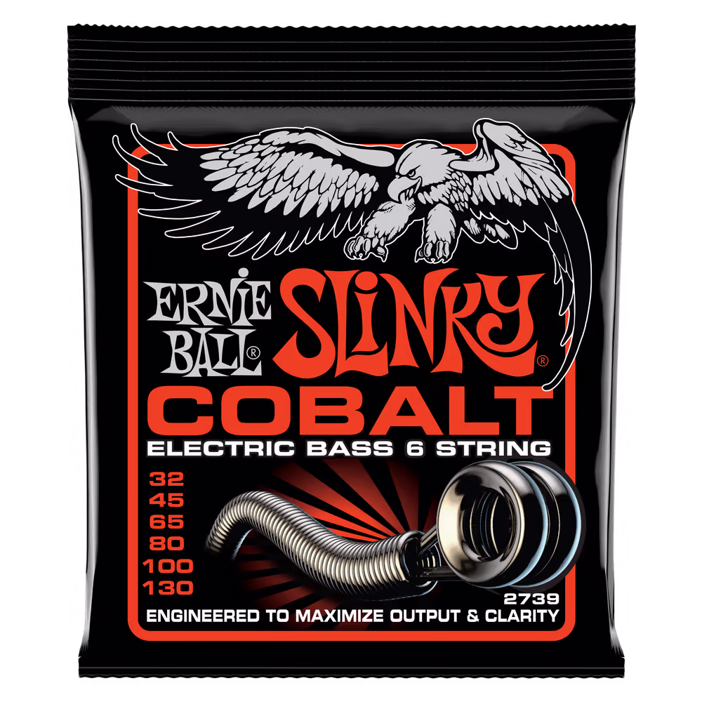 ERNIE BALL Juego Bajo Eléctrico Cobalt Slinky 6 St 32-130 CEB2739