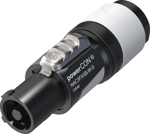 Neutrik NAC3FXXB-W-S Conector cable alimentación Power Twist NAC3FXXB-W-S