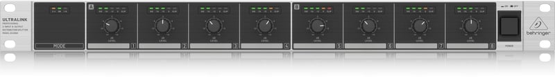 Behringer DS2800 Separador de señal Splitter 2 entradas y 8 salidas DS2800