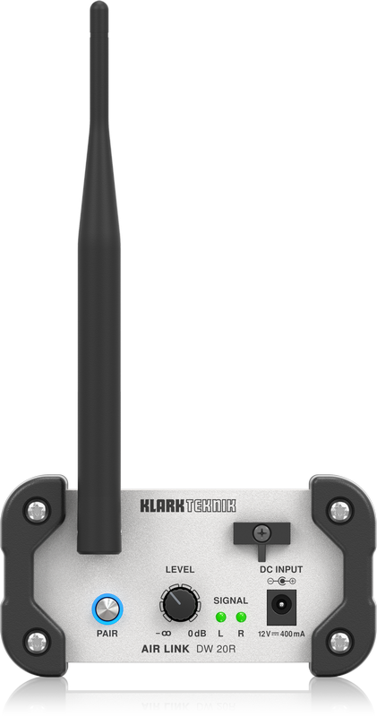 Klark Teknik DW 20R Air Link. Receptor estéreo inalámbrico de 2.4 GHz Air Link DW 20R