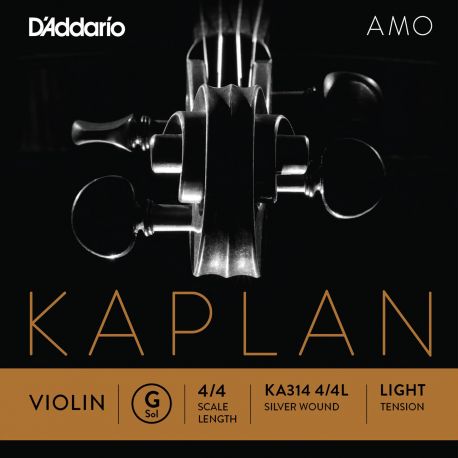 D´addario KA314 Cuerda Kaplan Amo Light Sol (G) para violín 4/4 KA314 4/4L Kaplan Amo Violin G