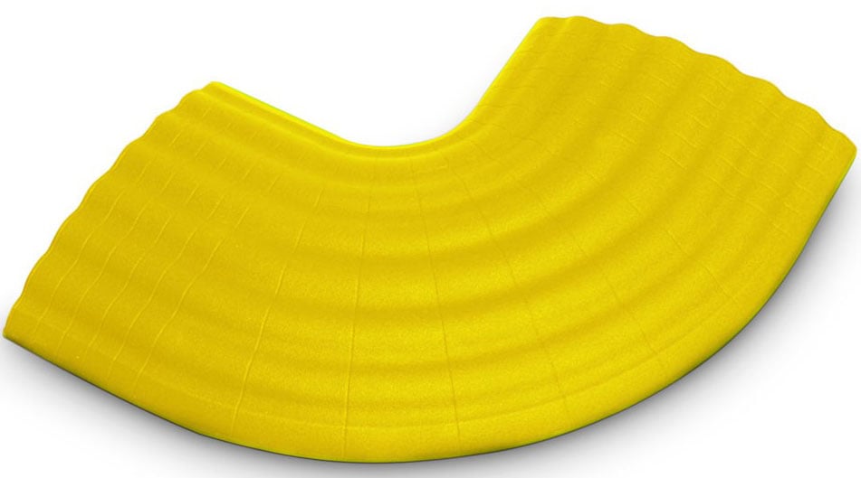 Defender OFFICE C YEL Curva de 90° amarilla para Pasacables 85160 d OFFICE C YEL