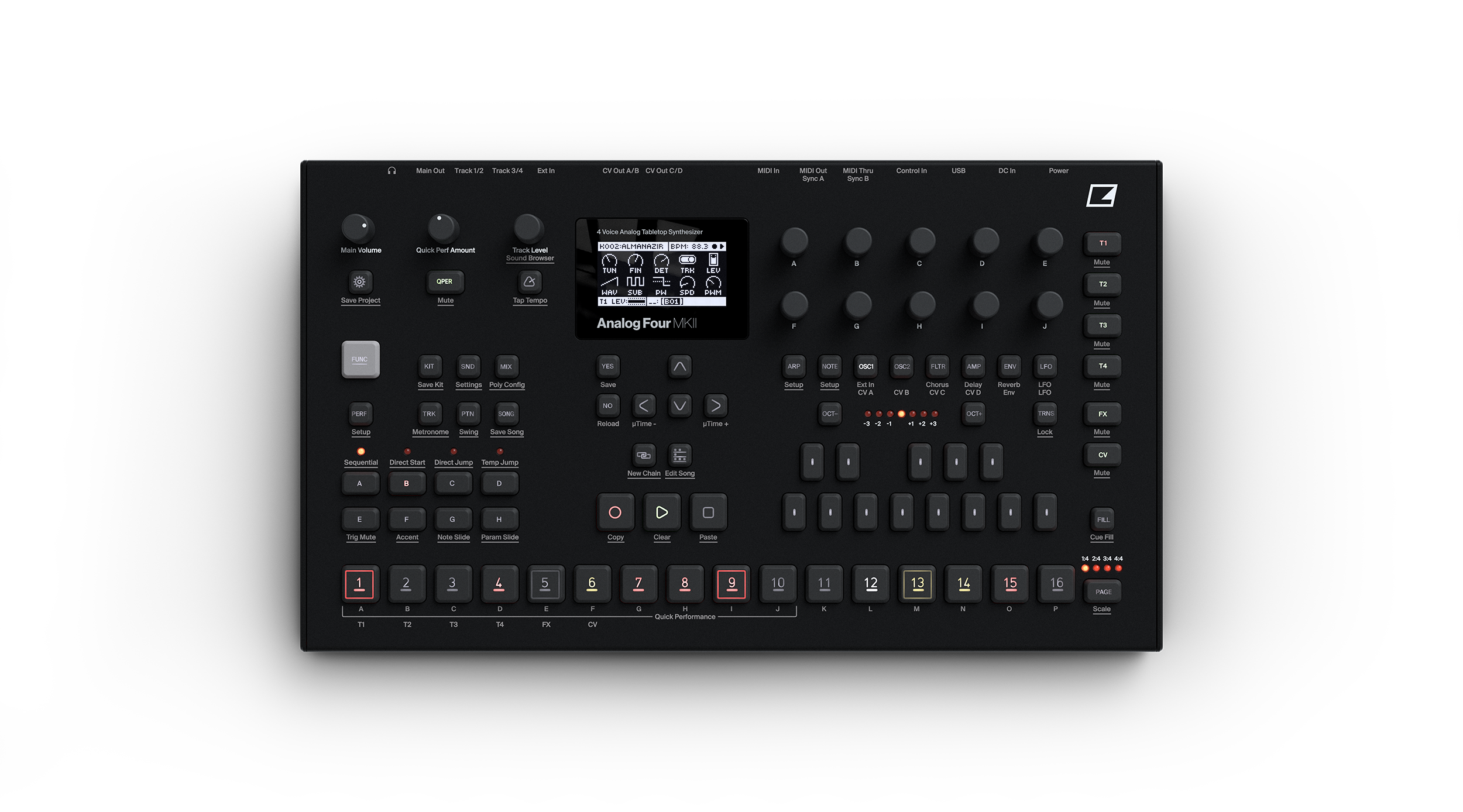 Elektron Analog Four MKII Sintetizador Analógico Analog Four MKII