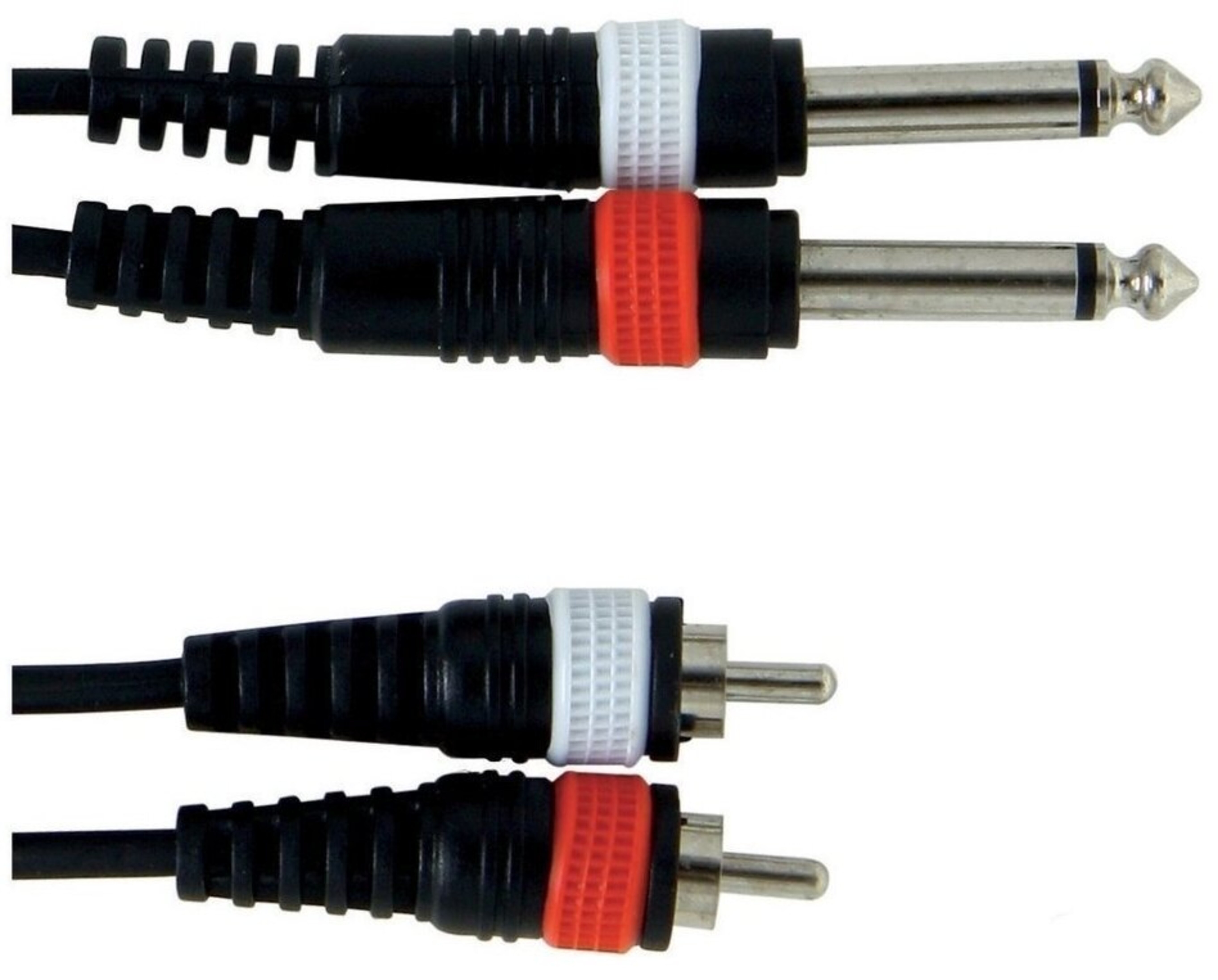 Gewa Cable doble Basic Line U/C 5 2x Jack estéreo 6,3 mm - 1x Jack estéreo 6,3 mm 3M 2x a 1x Jack estéreo 6,3 mm 3M