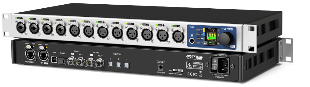 RME 12 MIC-D Preamplificador de micrófono de 2 canales 12 MIC-D