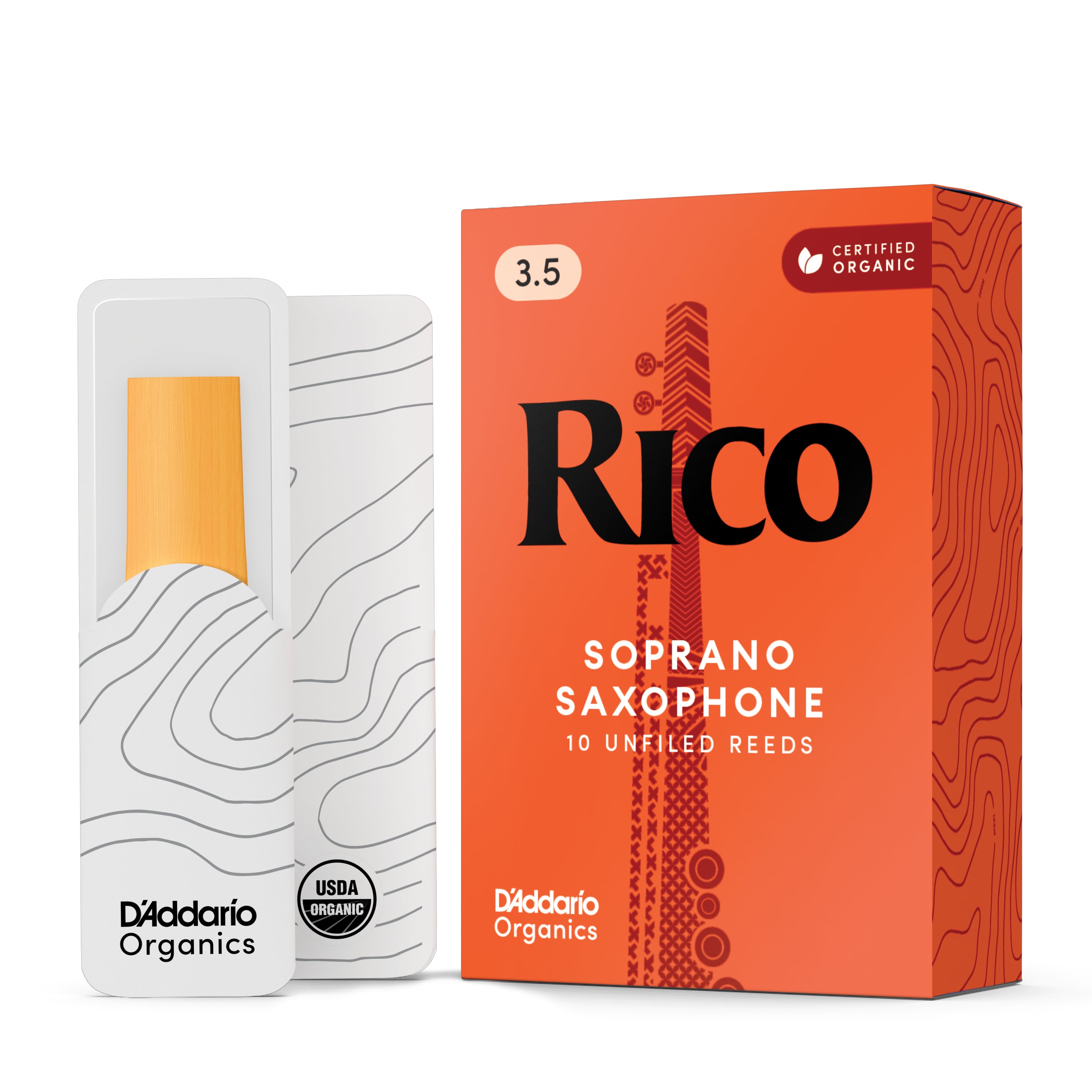 D´addario Rico, Sop Sax, #3.5, 10 Bx RIA1035