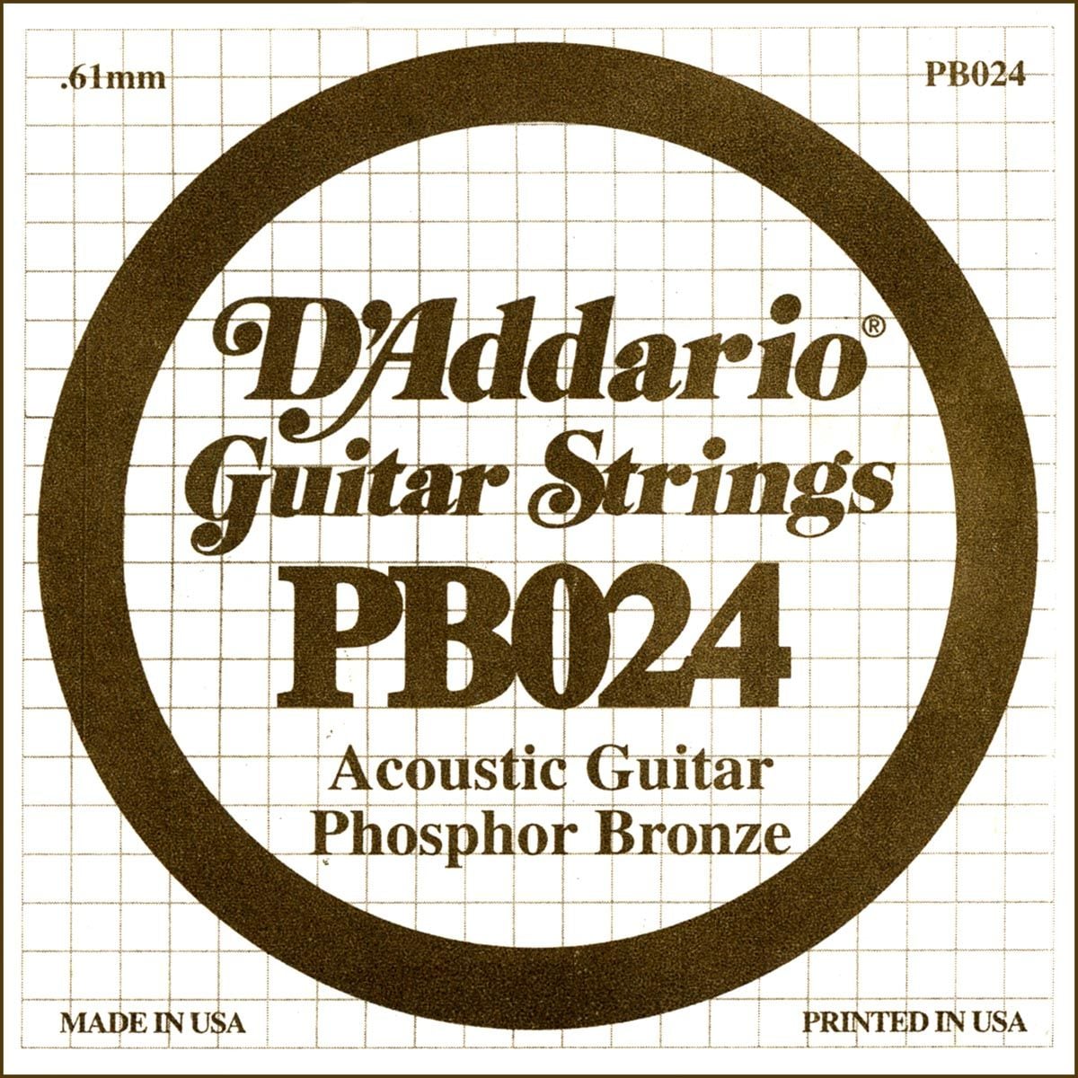 D´addario PB024 Cuerda Suelta para Guitarra Acústica PB024
