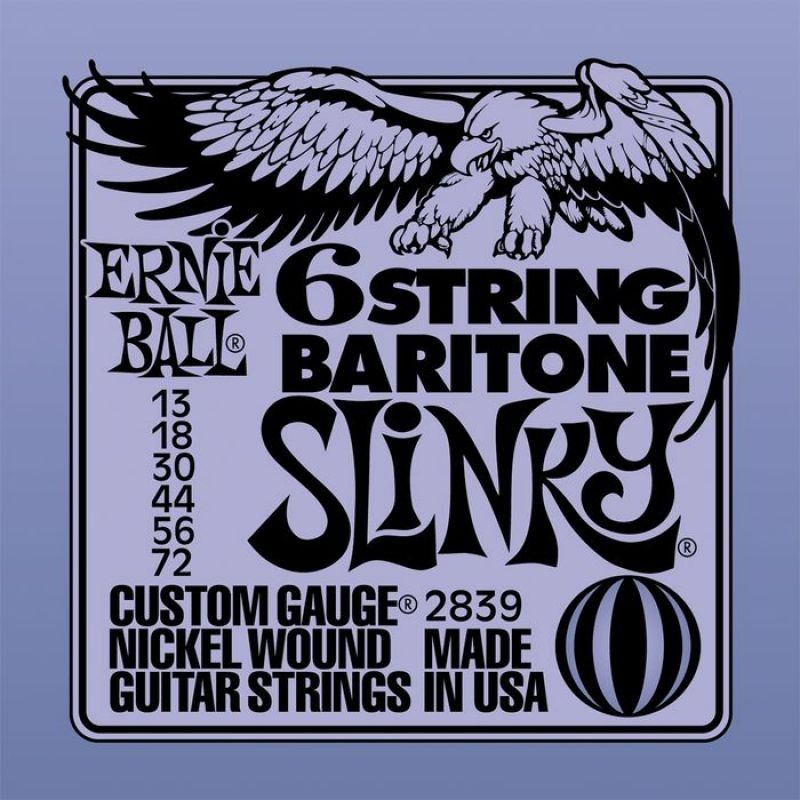 Ernie Ball 2839 Slinky Baritono Cuerdas Para guitarra barítona 13-72 2839