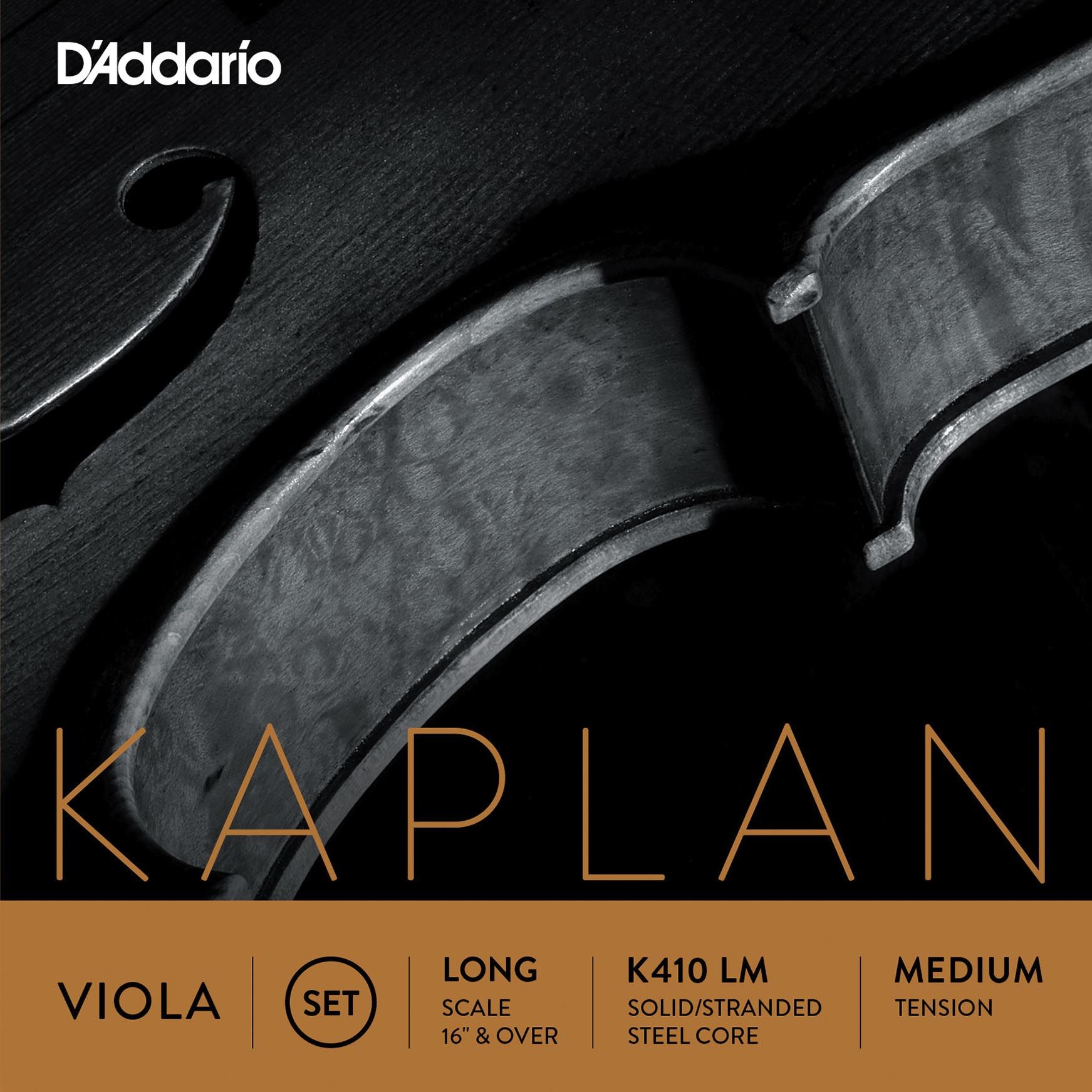 D´addario K410LM Set de cuerdas para viola, tensión media K410-LM Kaplan Viola