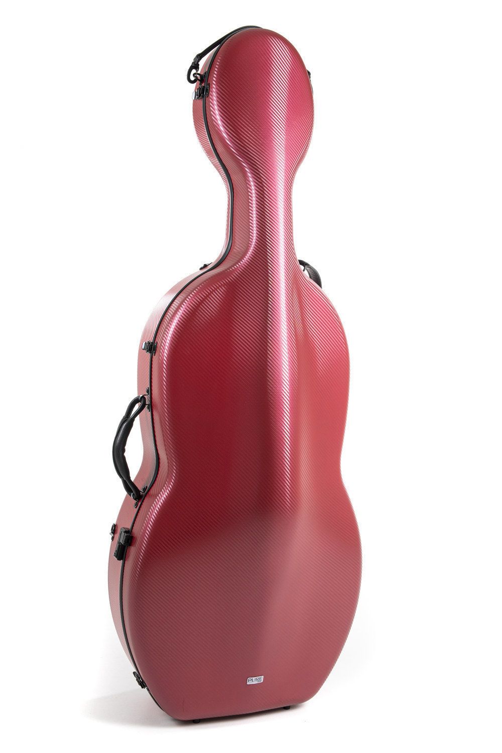 Gewa PS353127 Estuche Cello Policarbonato 4.6 4/4 Rojo Rolly PS353127