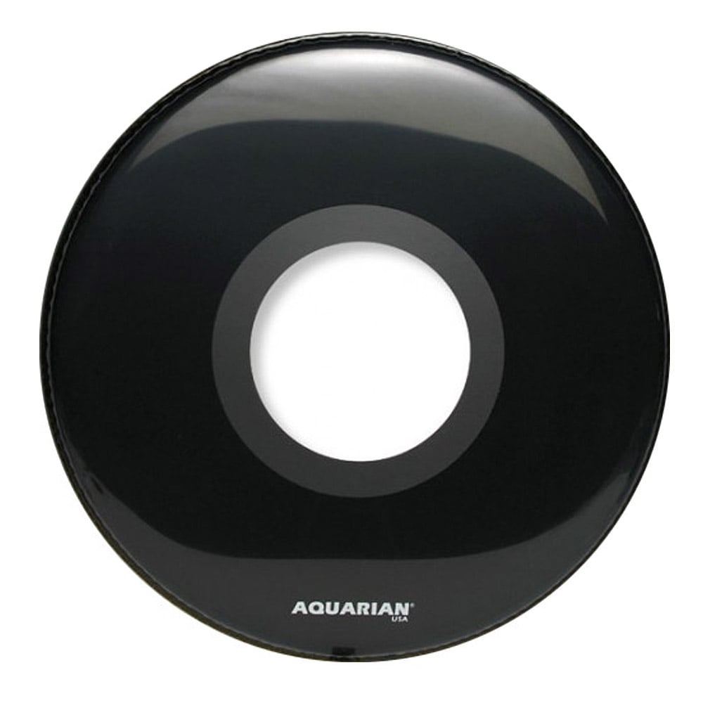 Aquarian Drumheads PTCC24BK Ported 24 Pulgadas Parche Frontal Bombo PTCC24BK Ported