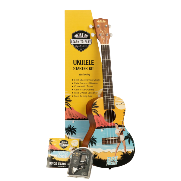 Kala Ltpcebh Pack Ukelele Concierto Elvis Blue Hawaii LTPCEBH