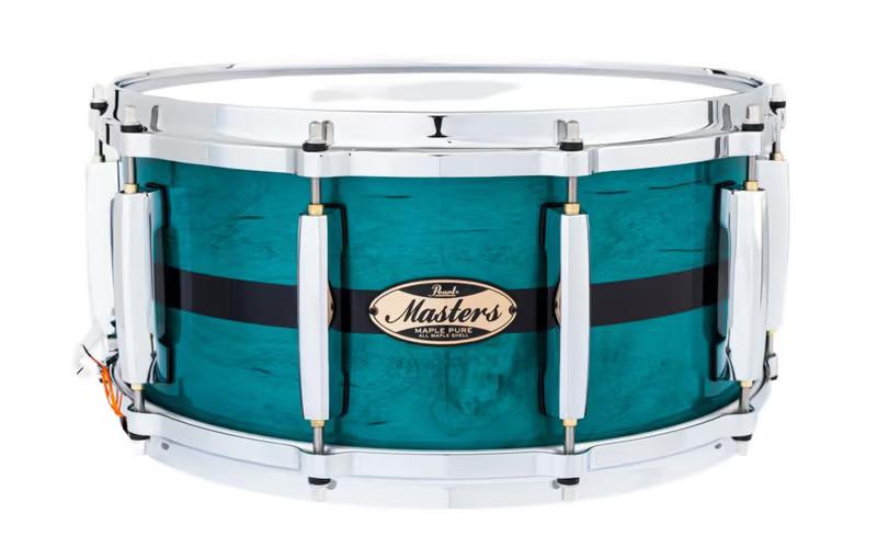 Pearl PPSMP4C1465SC-850 Custom Aqua Turquoise Stripe Caja Batería null