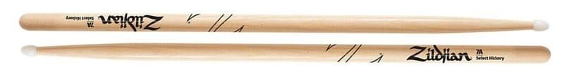 Zildjian 7ANN Baquetas 7A Hicory Natural Nylon 7ANN