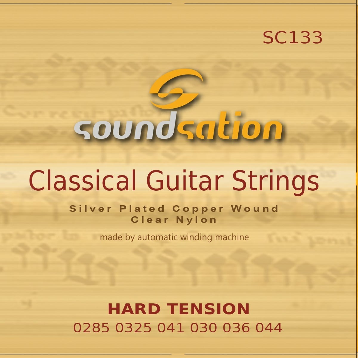 Soundsation Juego de cuerdas para guitarra clásica SC133 - Tensión dura SC133