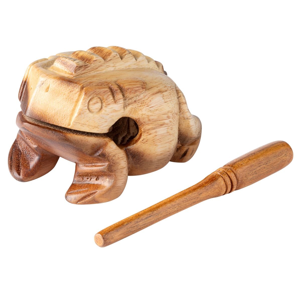 Nino Percussion Wood Frog Güiro, Large, Natura NINO515NT