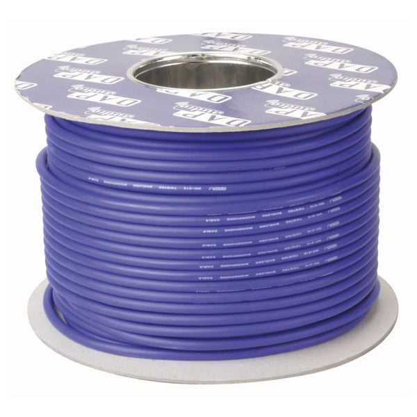 DAP Audio MC-216U Bobina de cable azul con aislamiento para micrófono de 100m MC-216U