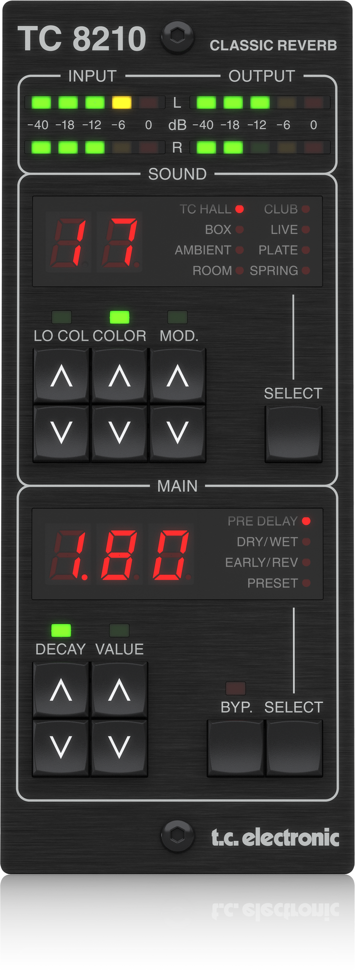 TC Electronic TC8210-DT Plug-in de Reverb con controlador dedicado TC8210-DT