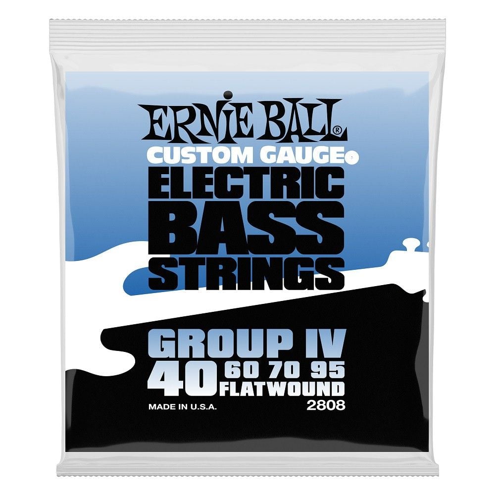 ERNIE BALL 2808 FLATWOUND GROUP IV Cuerdas Para Bajo 40-95 EB2808