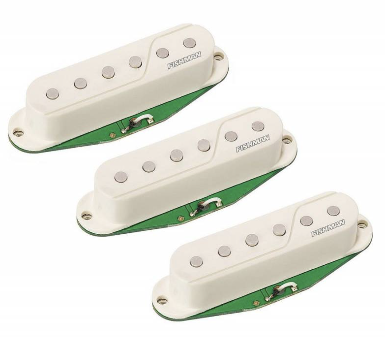 Fishman Fluence Single Strat Blancas PRFSTRWH3 Set 3 Pastillas Guitarra Eléctrica Fluence Single Strat