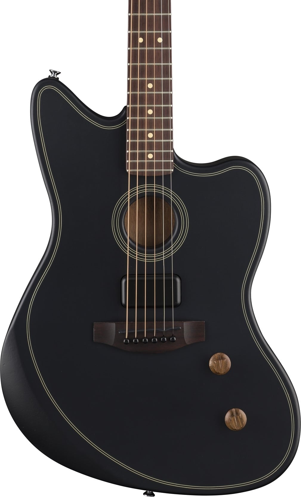 Fender Acoustasonic Standard Jazzmaster Black Guitarra Electroacústica Acoustasonic Standard Jazzmaster Black
