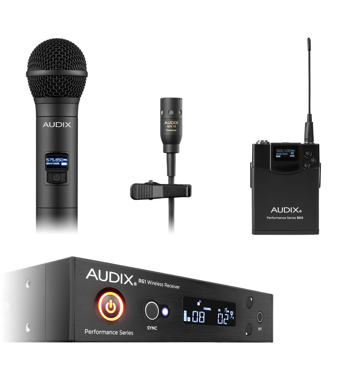 Audix AP61OM2L10 Sistema Completo Micrófono Inalámbrico AP61OM2L10
