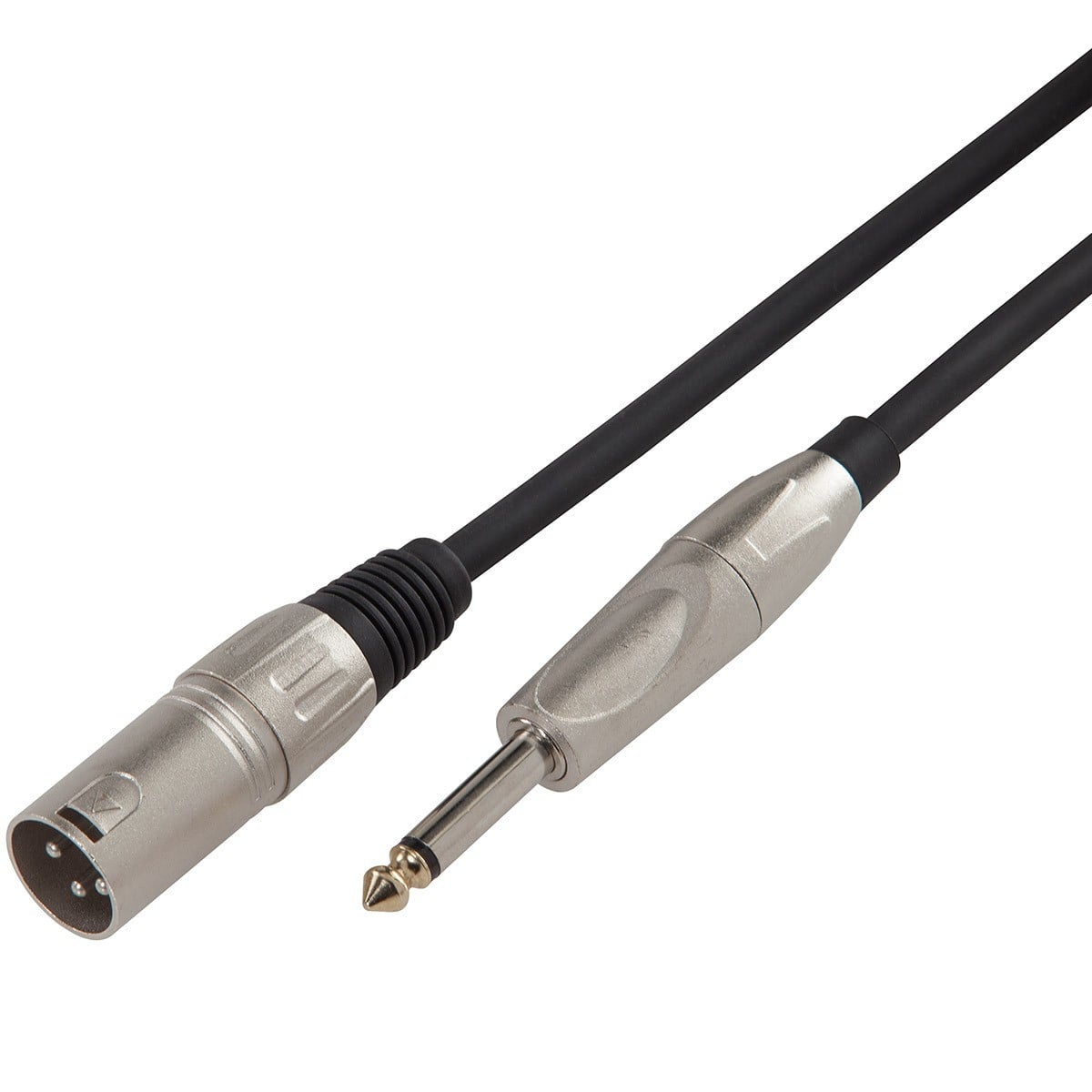 Soundsation Cable de micrófono balanceado BMCXJ-5BK XRL 3P M - Conector M de 6,3 BMCXJ-5BK