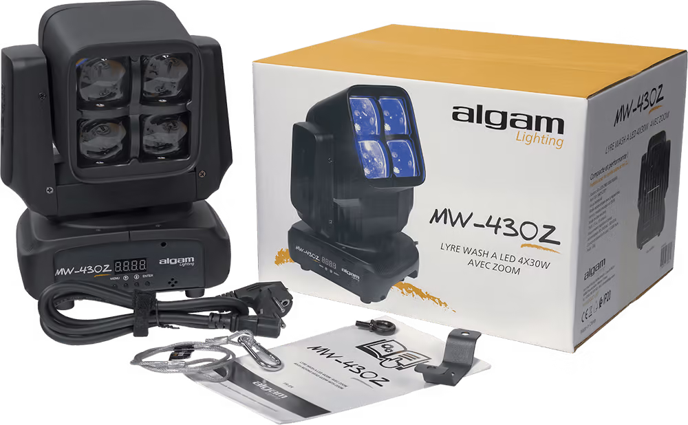 Algam Lighting Luz Led Wash 4 X 30W Rgbw Con Zoom LALMW430ZOOM