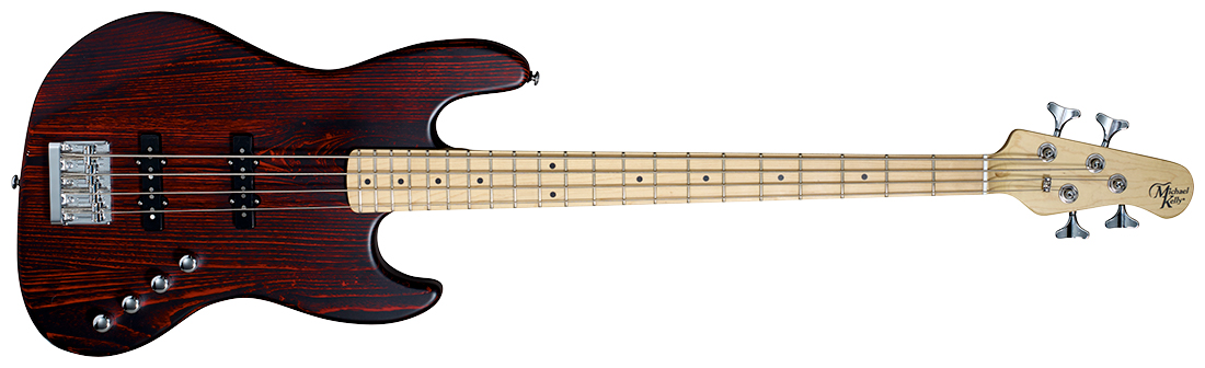 Michael Kelly MKO4OTRMRC ELEMENT OP Bajo 4 cuerdas Trans Red EMKO4OTRMRC