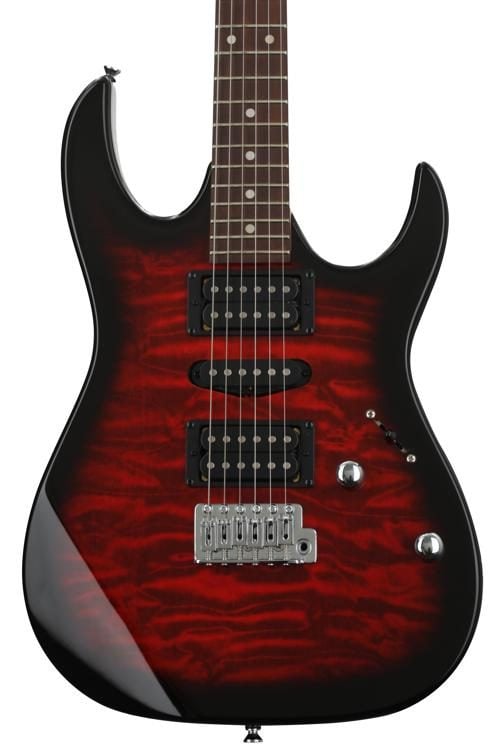 Ibanez GRX70QA-TRB Guitarra Eléctrica Transparent Red Burst GRX70QA-TRB