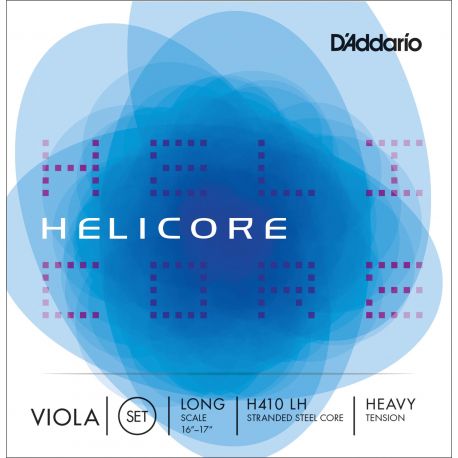 D´addario H410 Set de cuerdas Helicore para Viola escala larga, tensión dura H410-LH Helicore Viola